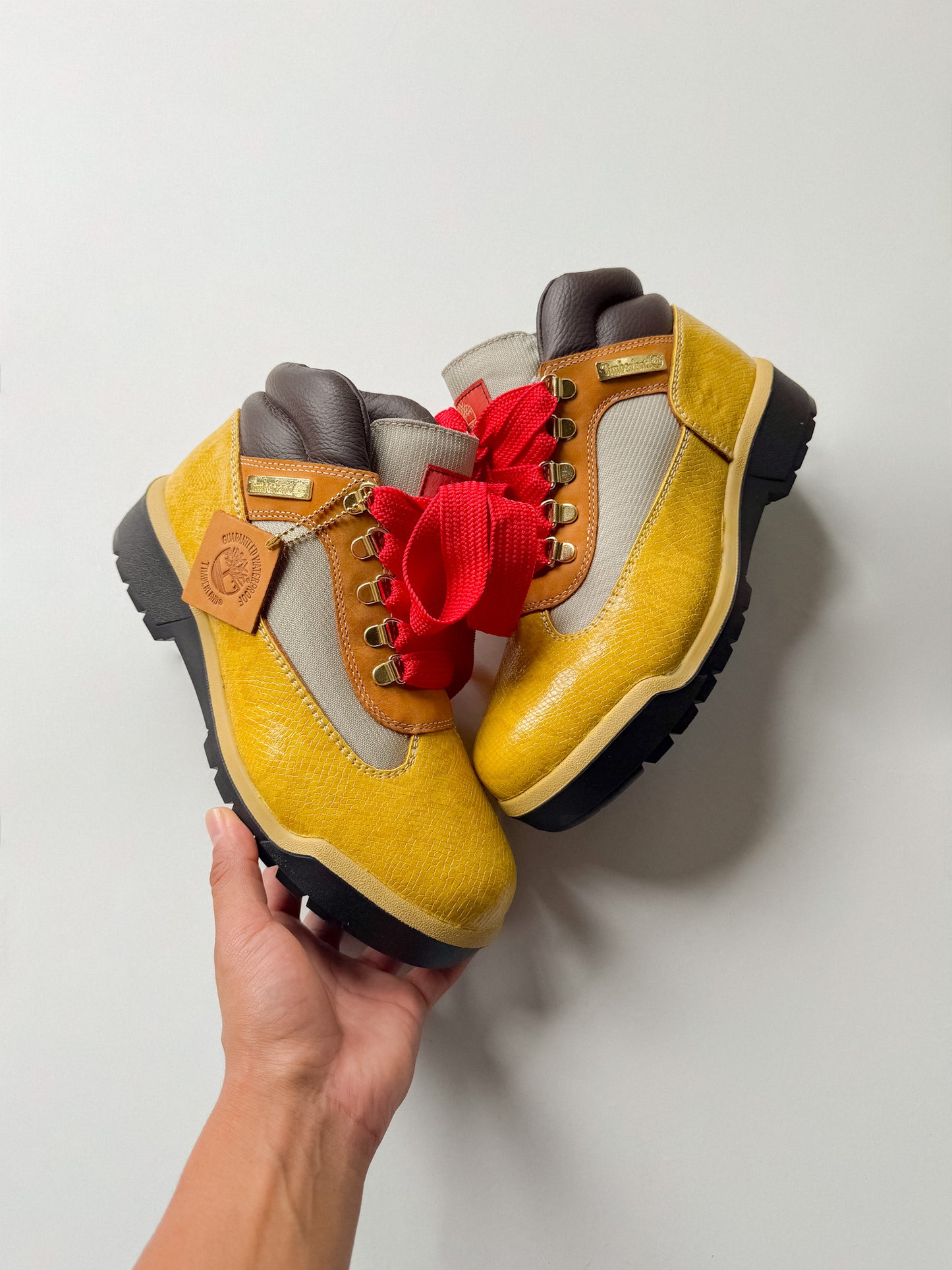 “Yellow Belly” Snakeskin 🐍 Field boots